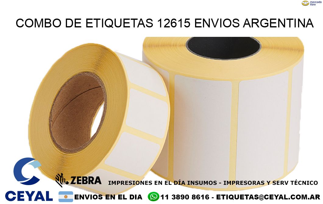 Combo de etiquetas 12615 ENVIOS ARGENTINA