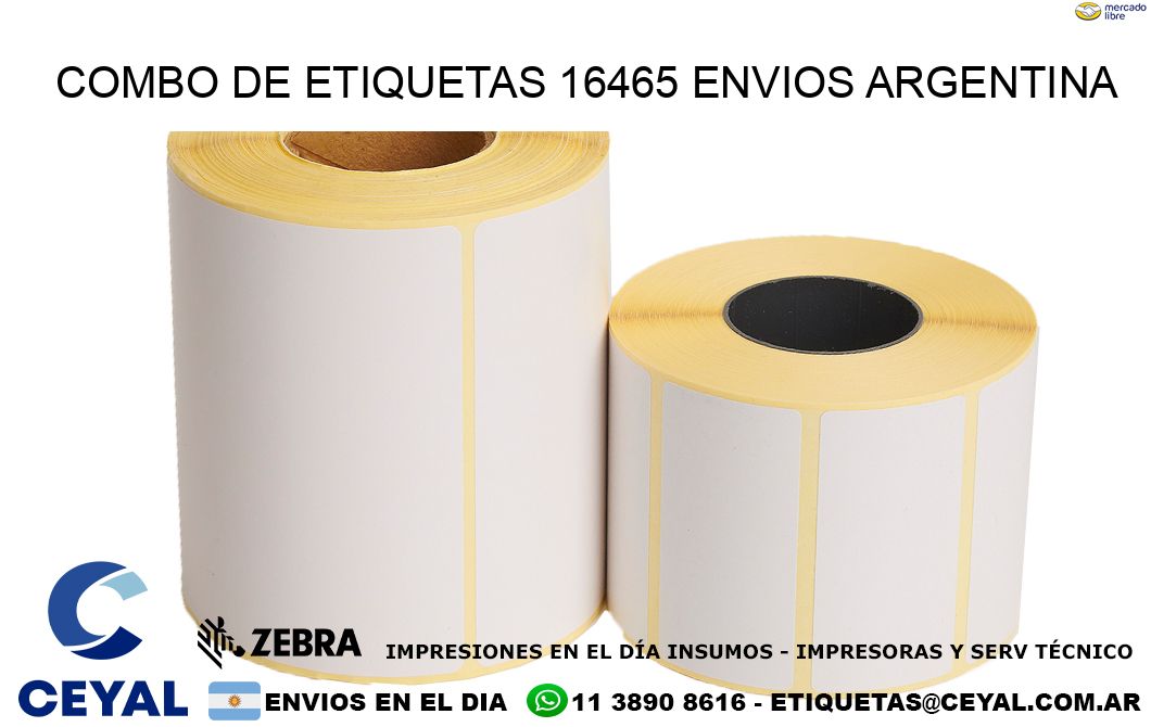 Combo de etiquetas 16465 ENVIOS ARGENTINA