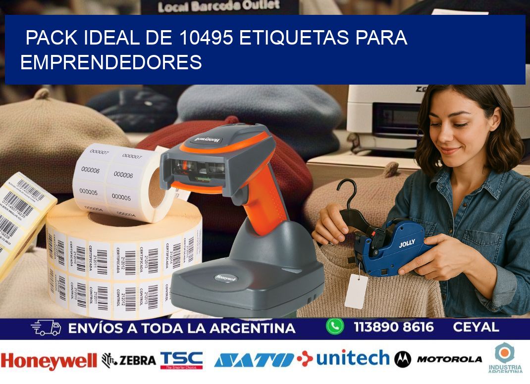 Pack ideal de 10495 etiquetas para emprendedores