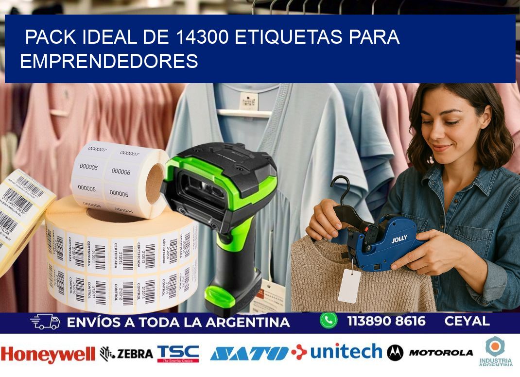 Pack ideal de 14300 etiquetas para emprendedores
