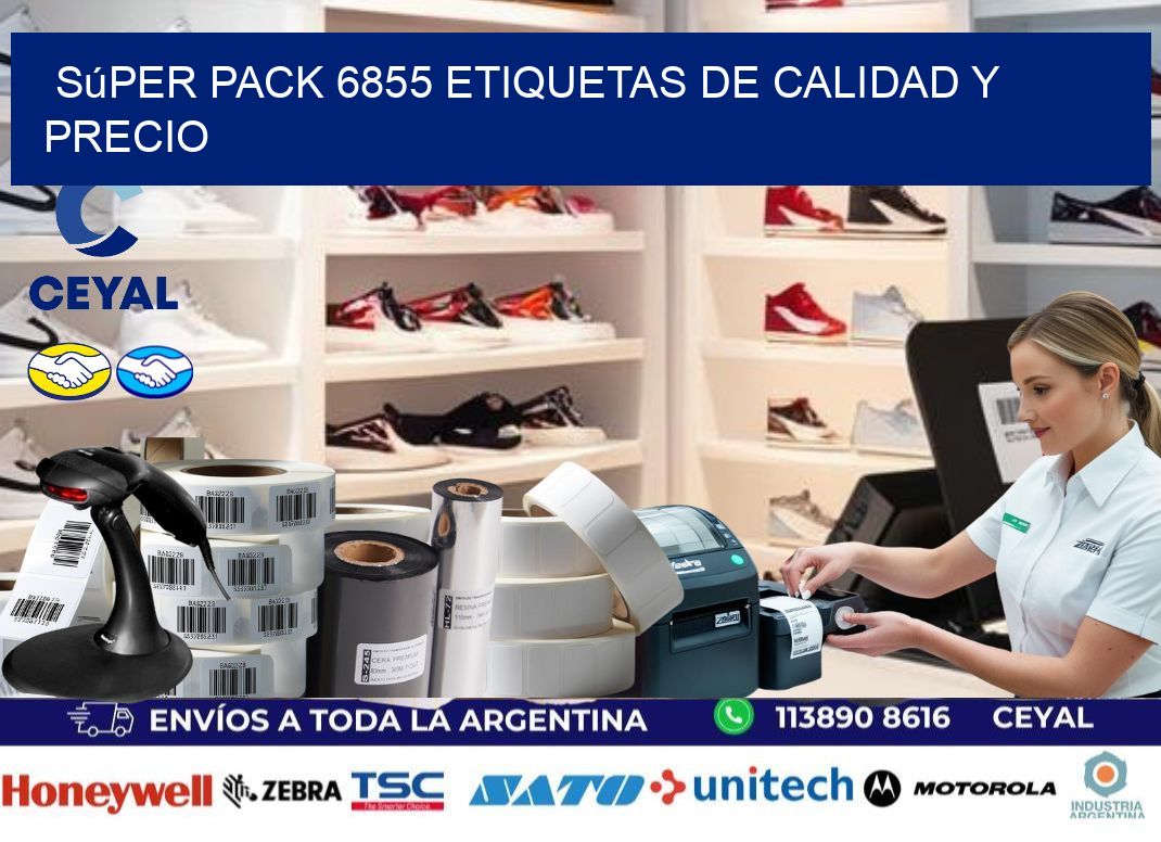Súper pack 6855 etiquetas de calidad y precio