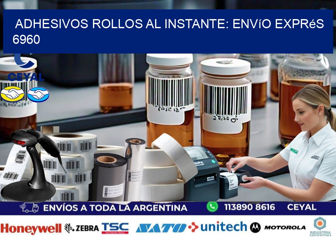Adhesivos rollos al Instante: Envío Exprés 6960