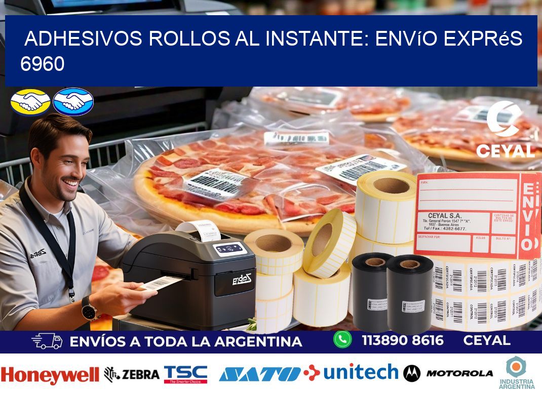 Adhesivos rollos al Instante: Envío Exprés 6960