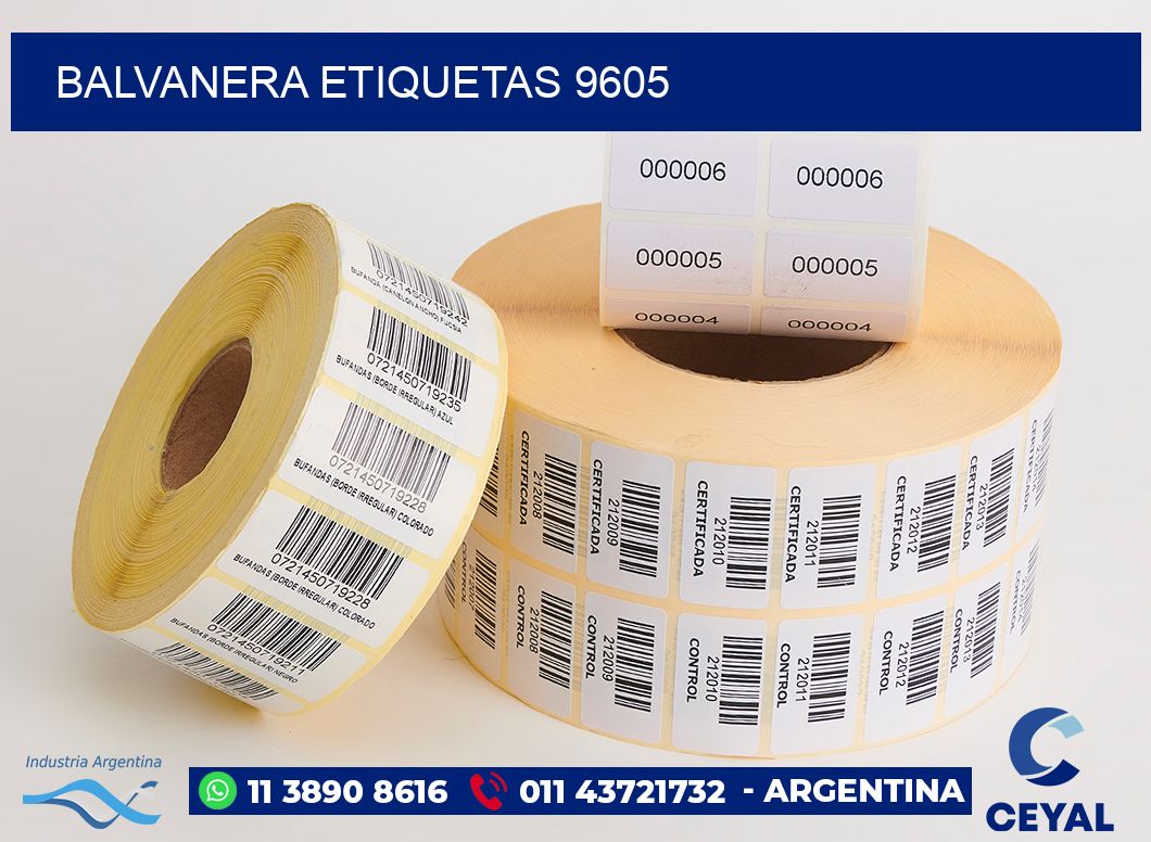 Balvanera etiquetas 9605