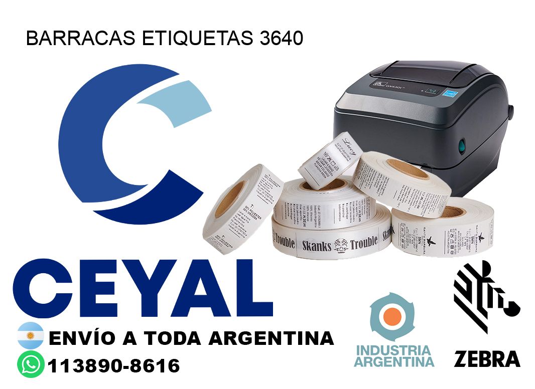 Barracas etiquetas 3640