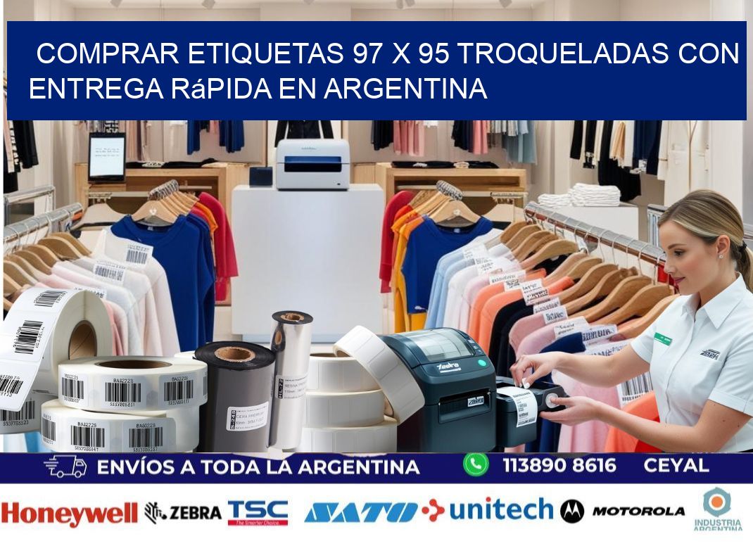 Comprar etiquetas 97 x 95 troqueladas con entrega rápida en Argentina