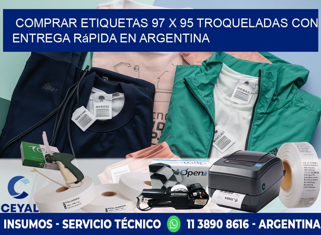 Comprar etiquetas 97 x 95 troqueladas con entrega rápida en Argentina