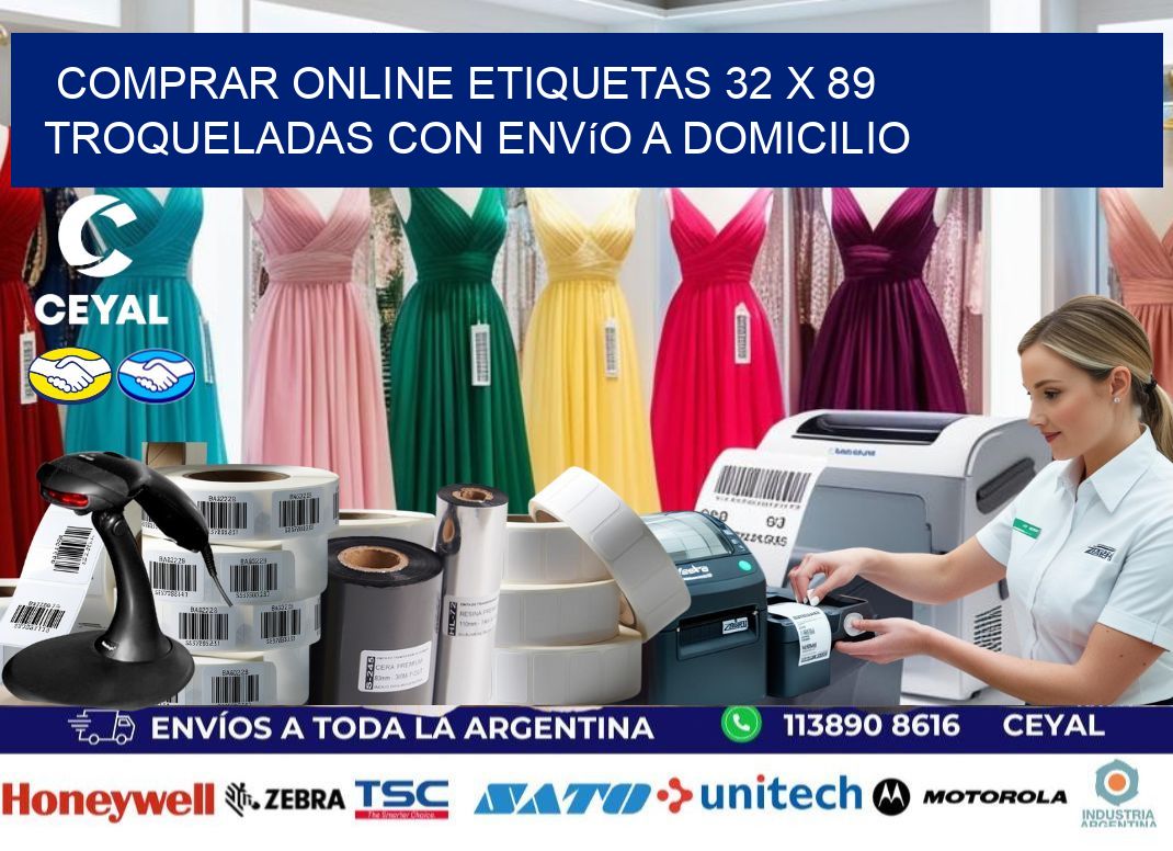 Comprar online etiquetas 32 x 89 troqueladas con envío a domicilio