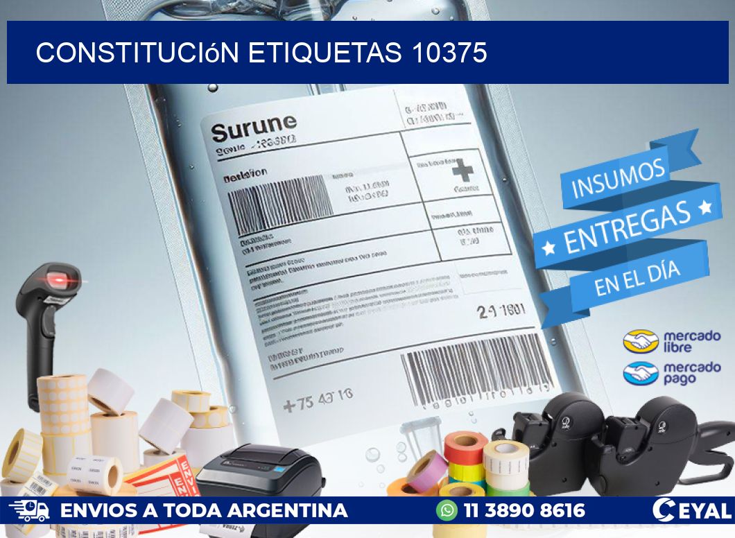 Constitución etiquetas 10375
