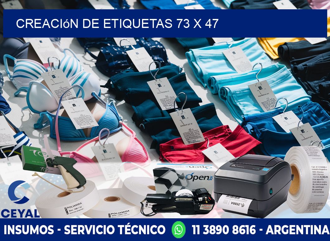 Creación de etiquetas 73 x 47