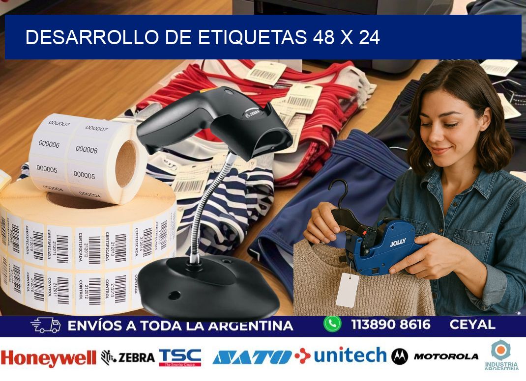 Desarrollo de etiquetas 48 x 24