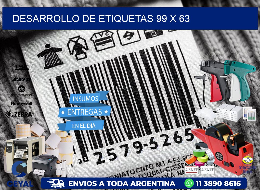 Desarrollo de etiquetas 99 x 63