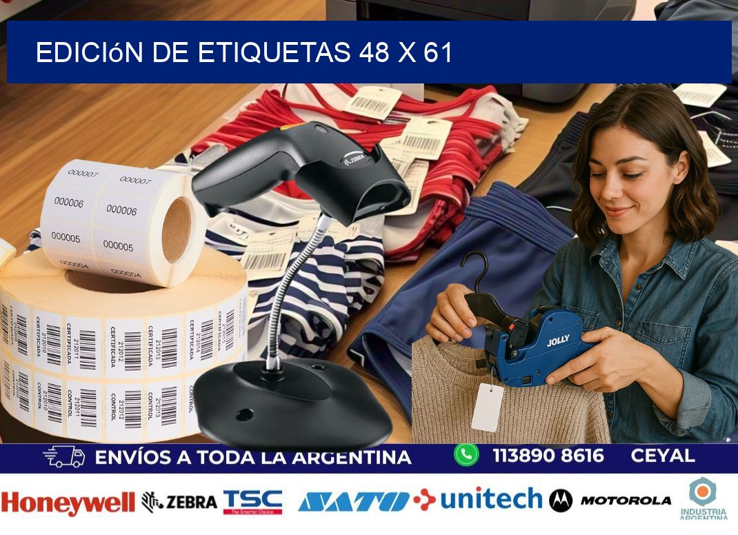 Edición de etiquetas 48 x 61