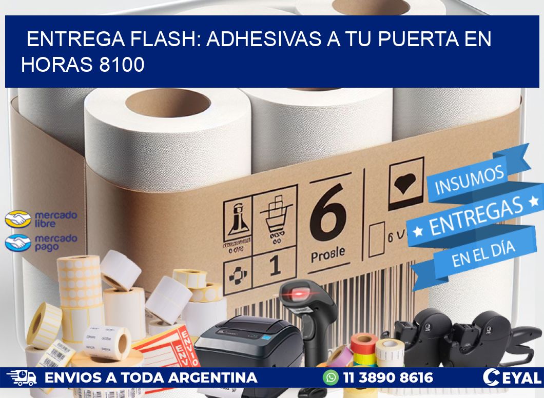 Entrega Flash: Adhesivas A Tu Puerta en Horas 8100
