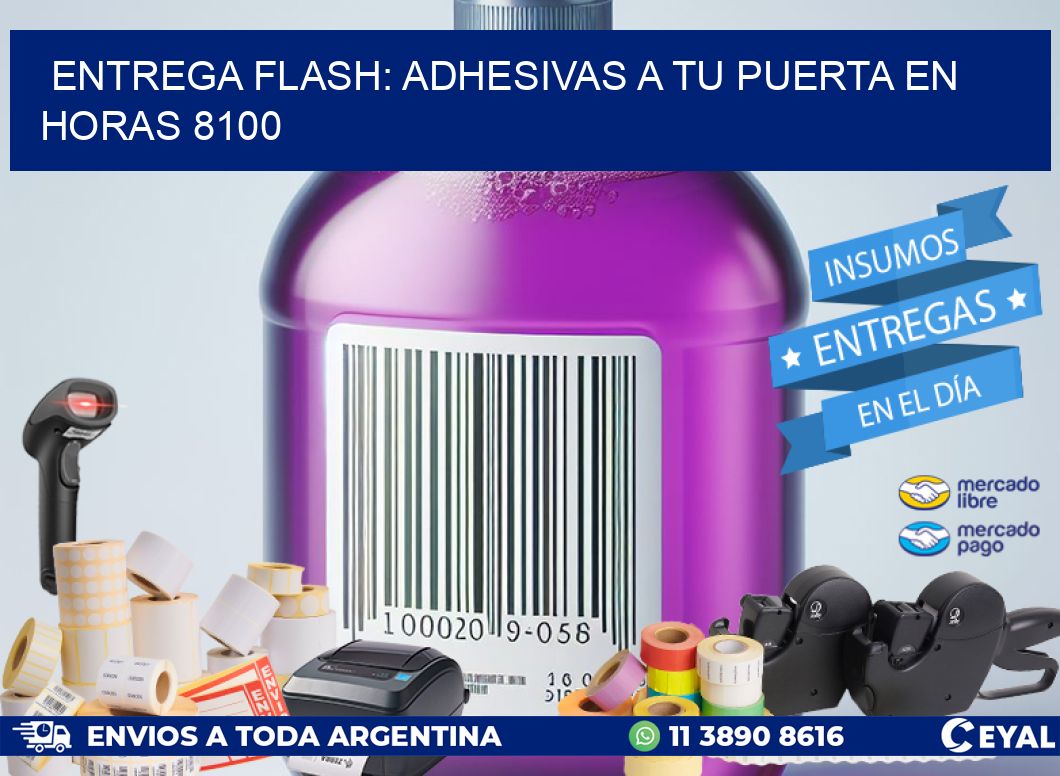 Entrega Flash: Adhesivas A Tu Puerta en Horas 8100