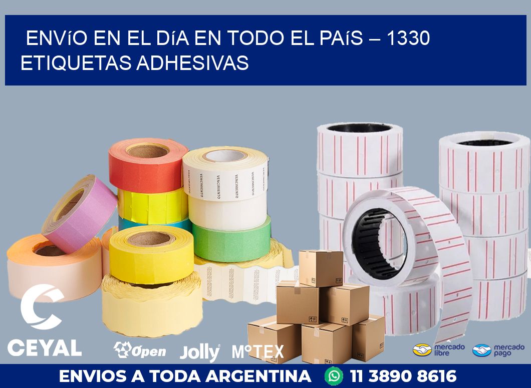 Envío en el Día en Todo el País – 1330 Etiquetas Adhesivas
