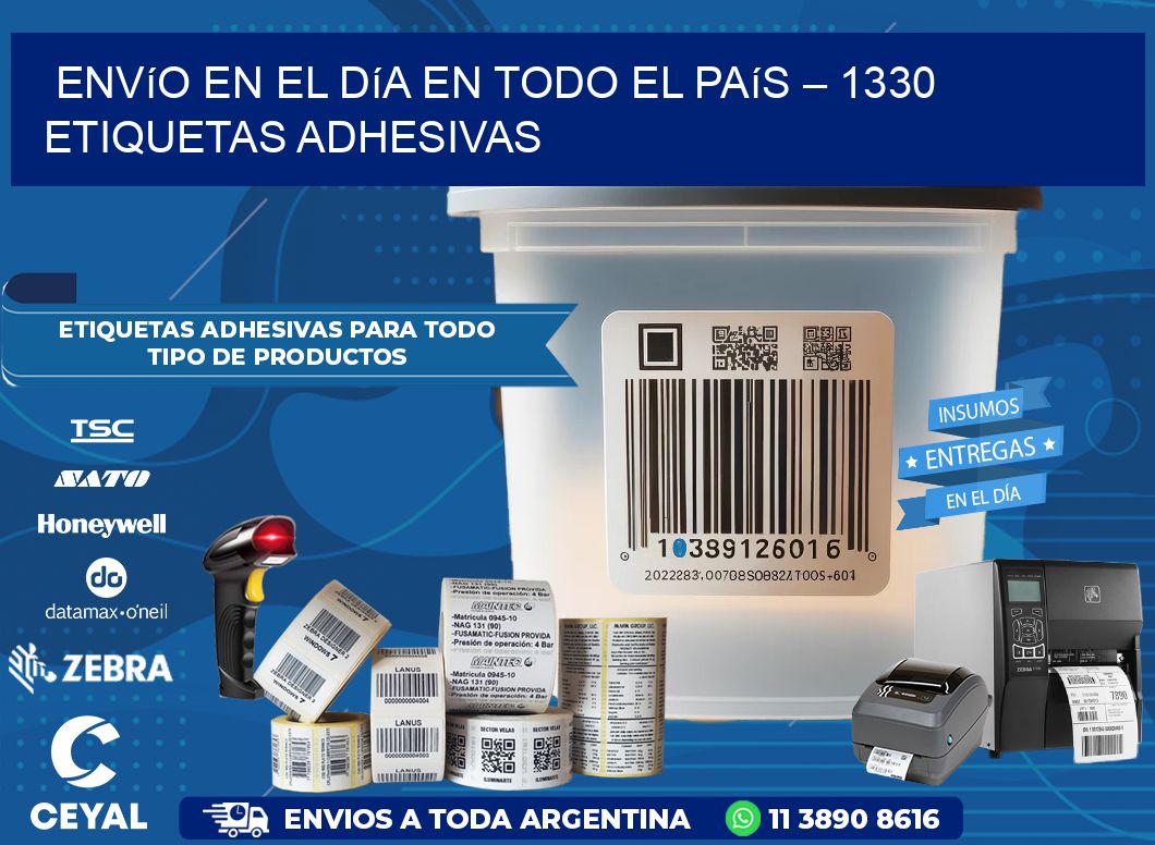 Envío en el Día en Todo el País – 1330 Etiquetas Adhesivas