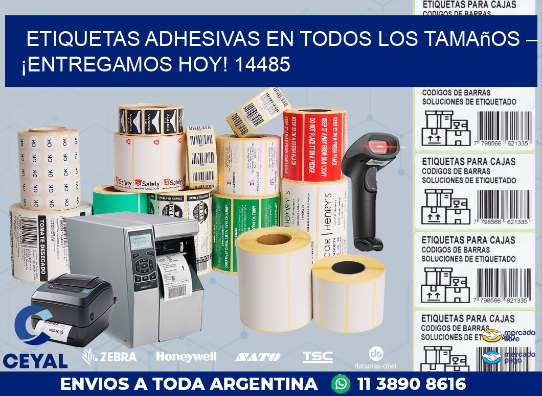 Etiquetas Adhesivas en Todos los Tamaños – ¡Entregamos Hoy! 14485