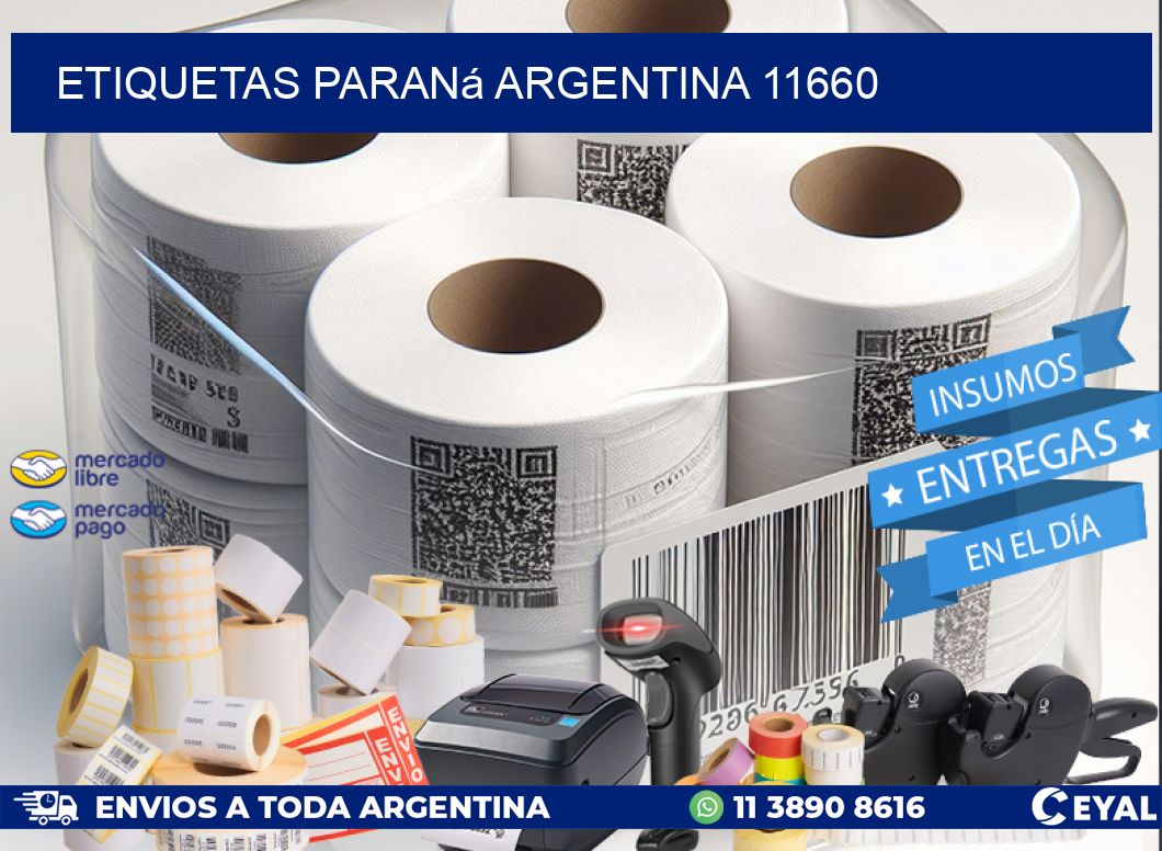 Etiquetas Paraná Argentina 11660