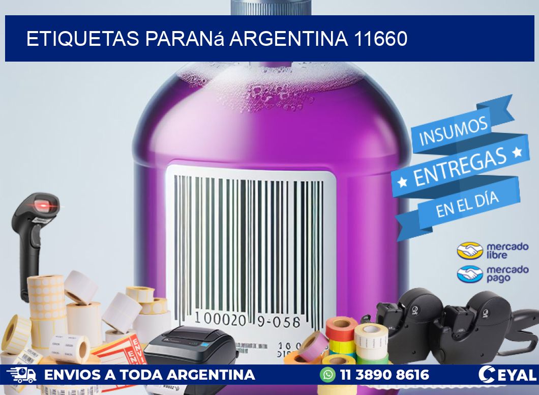 Etiquetas Paraná Argentina 11660