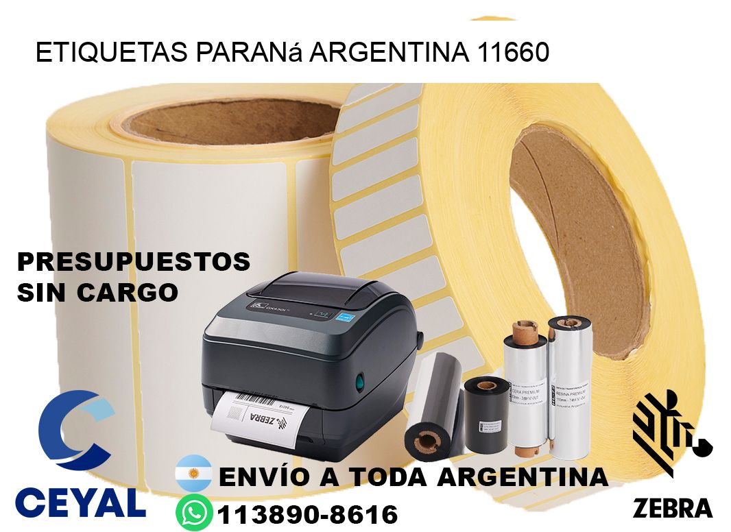 Etiquetas Paraná Argentina 11660