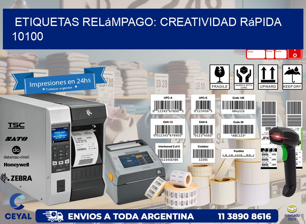 Etiquetas Relámpago: Creatividad Rápida 10100
