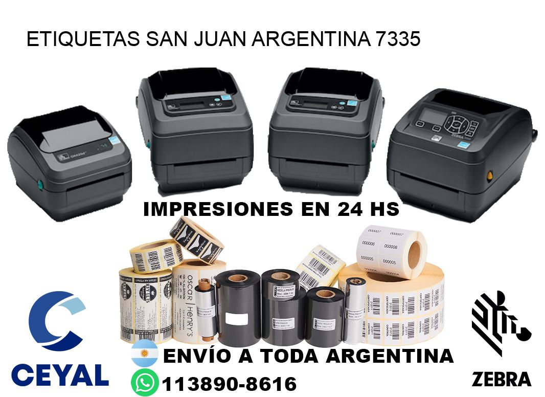Etiquetas San Juan Argentina 7335