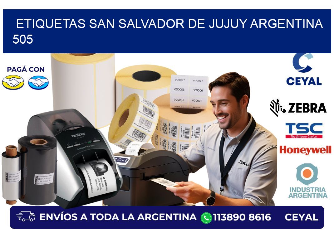 Etiquetas San Salvador de Jujuy Argentina 505