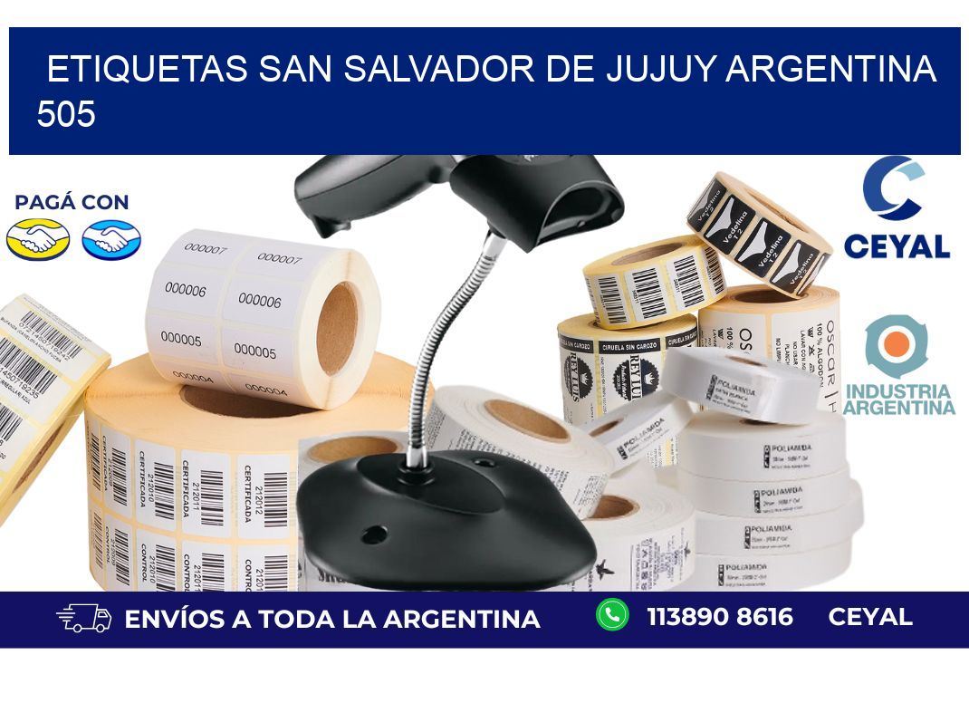 Etiquetas San Salvador de Jujuy Argentina 505