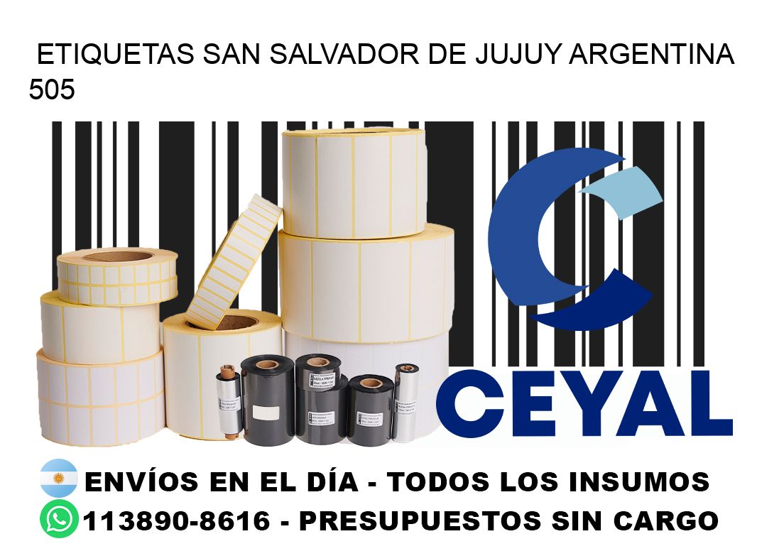 Etiquetas San Salvador de Jujuy Argentina 505