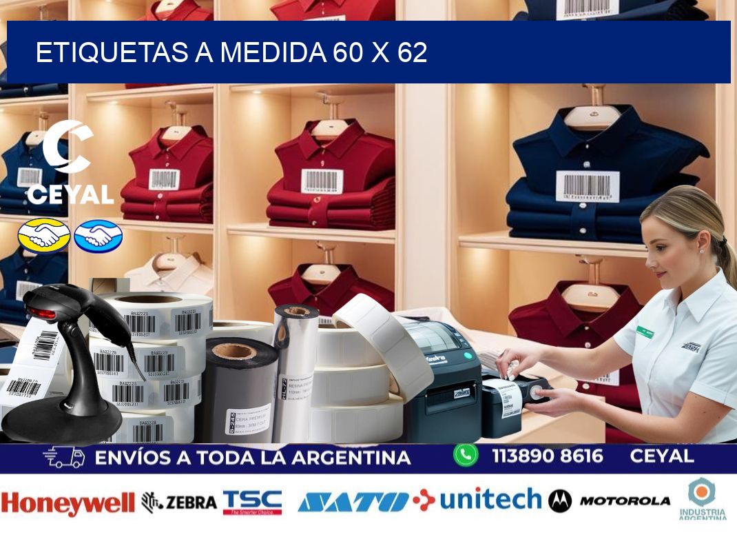 Etiquetas a medida 60 x 62