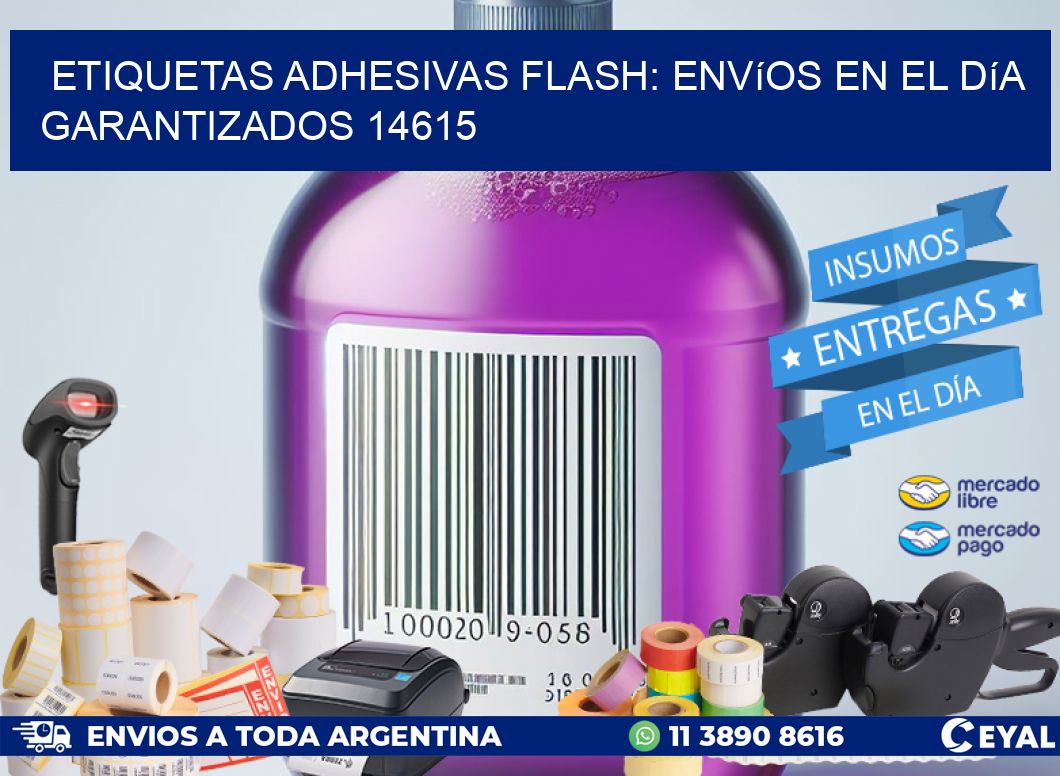 Etiquetas adhesivas Flash: Envíos en el Día Garantizados 14615