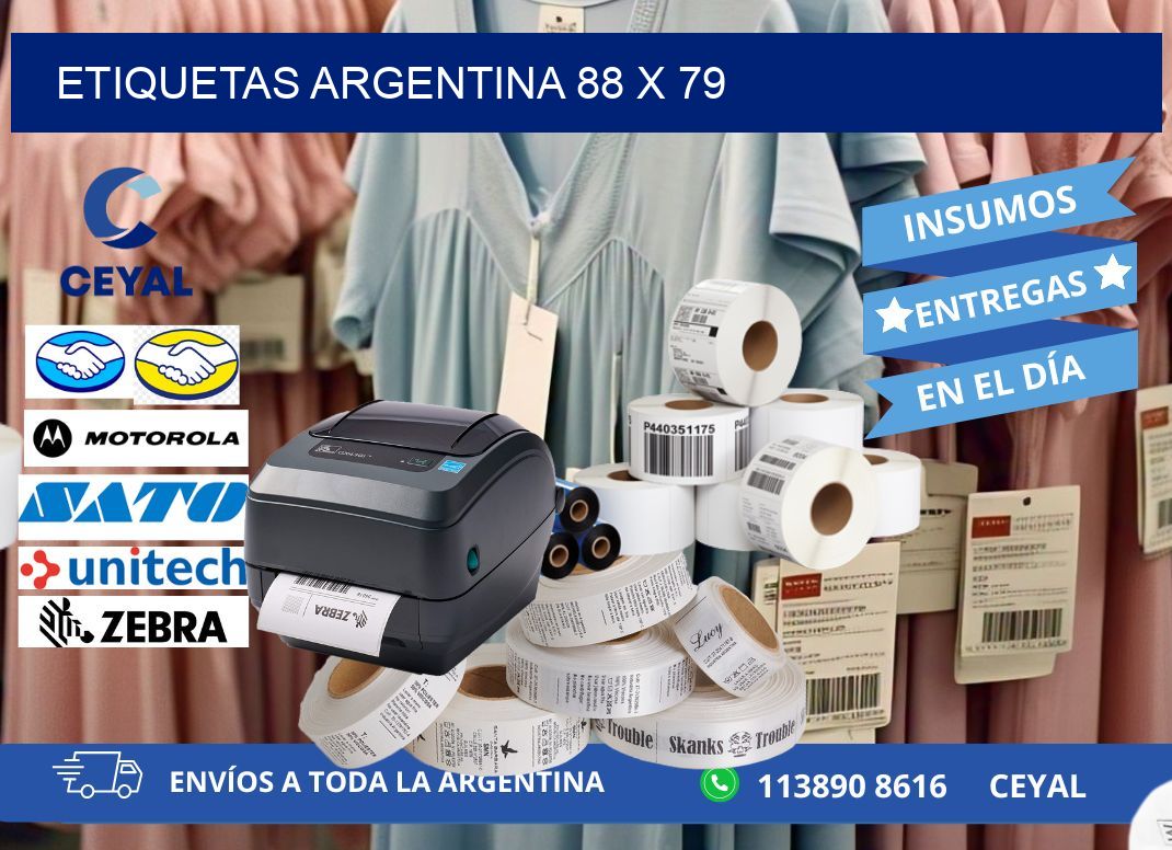 Etiquetas argentina 88 x 79