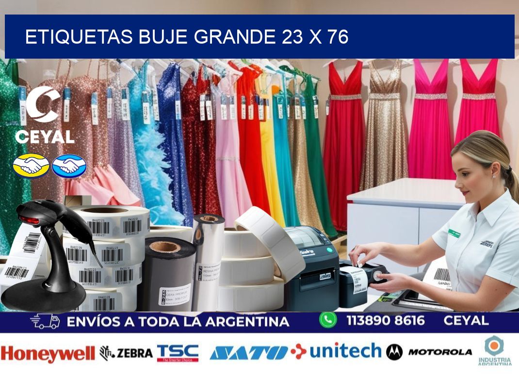 Etiquetas buje grande 23 x 76