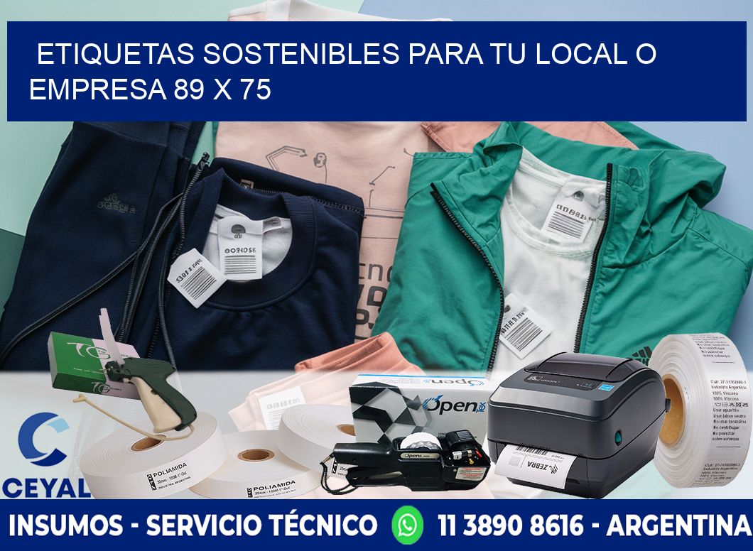Etiquetas sostenibles para tu local o empresa 89 x 75