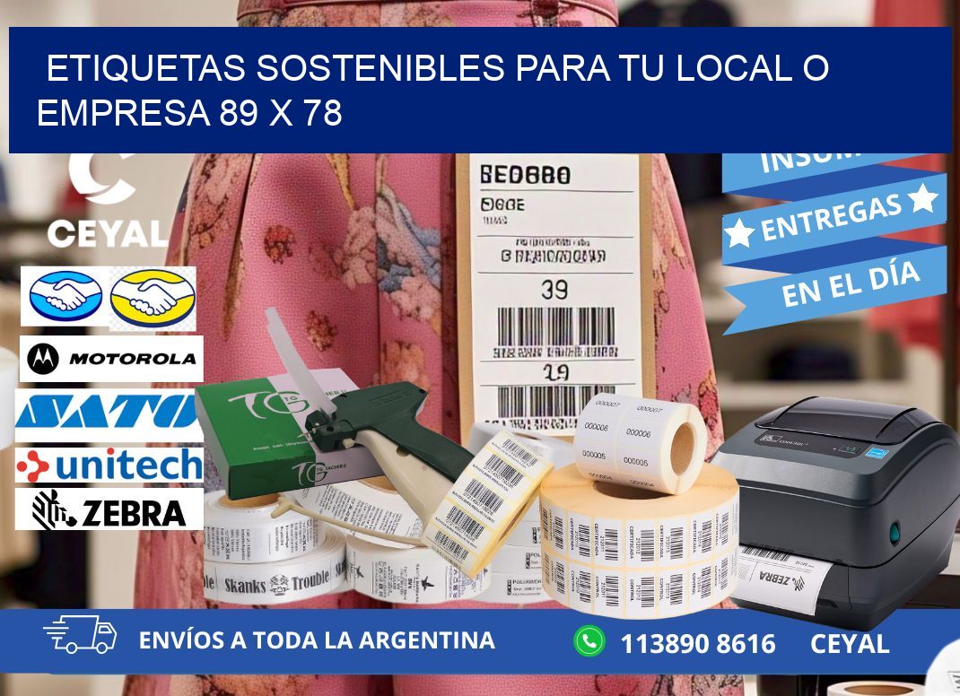 Etiquetas sostenibles para tu local o empresa 89 x 78