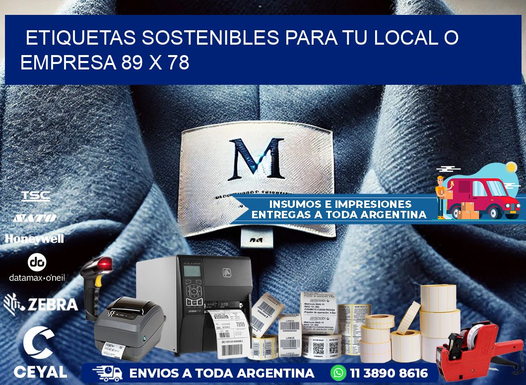 Etiquetas sostenibles para tu local o empresa 89 x 78