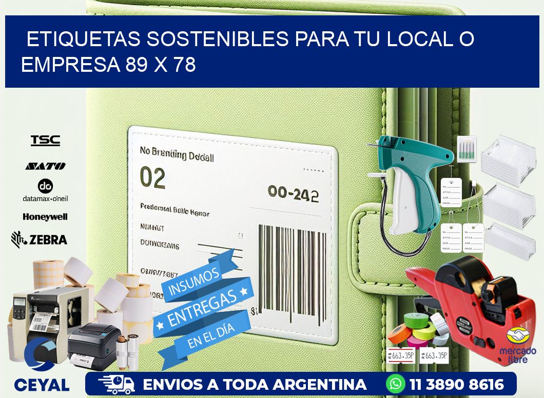 Etiquetas sostenibles para tu local o empresa 89 x 78