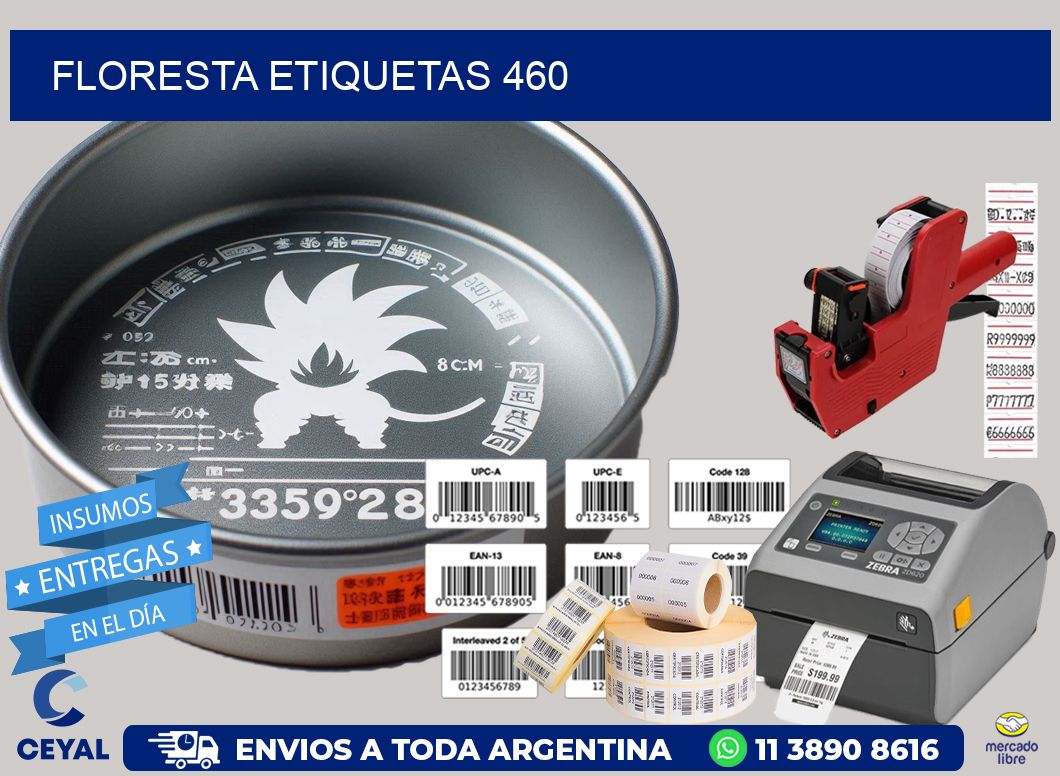 Floresta etiquetas 460