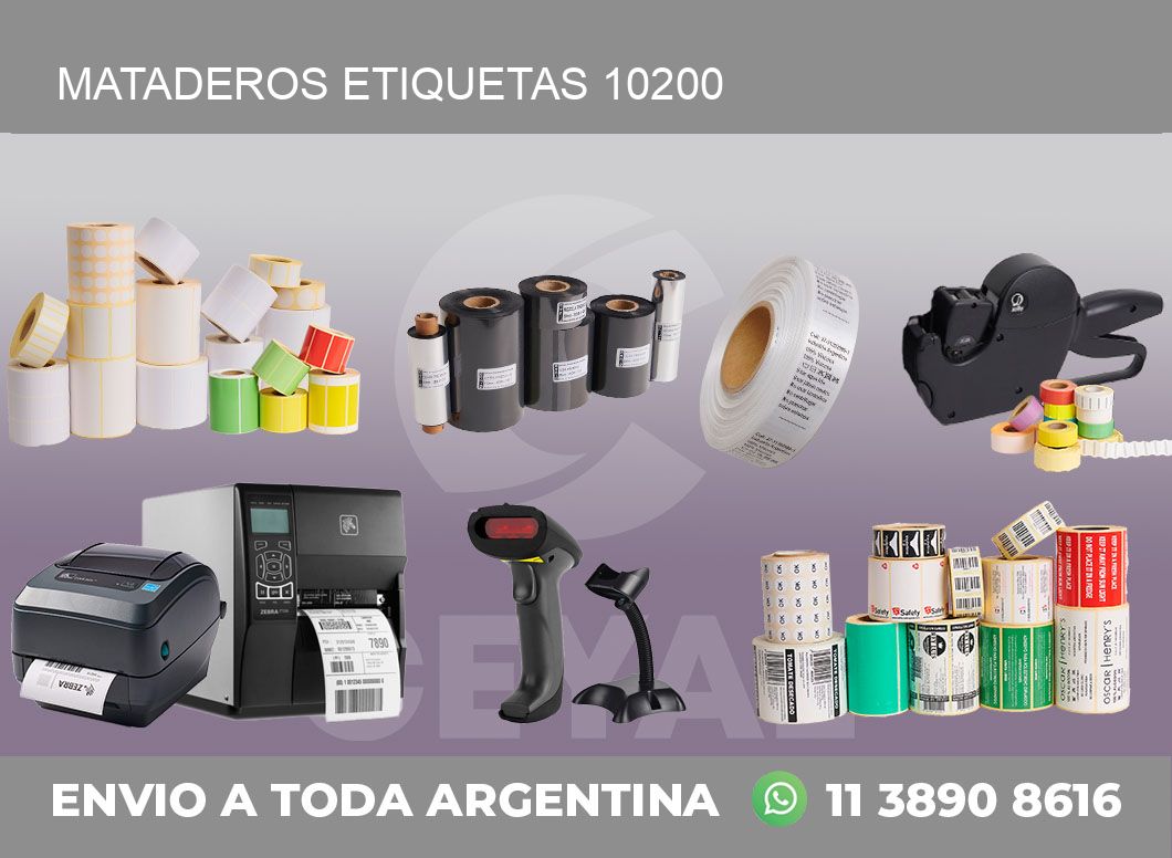 Mataderos etiquetas 10200