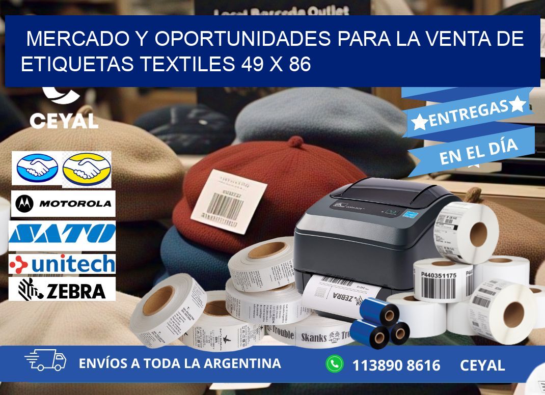 Mercado y Oportunidades para la Venta de Etiquetas Textiles 49 x 86