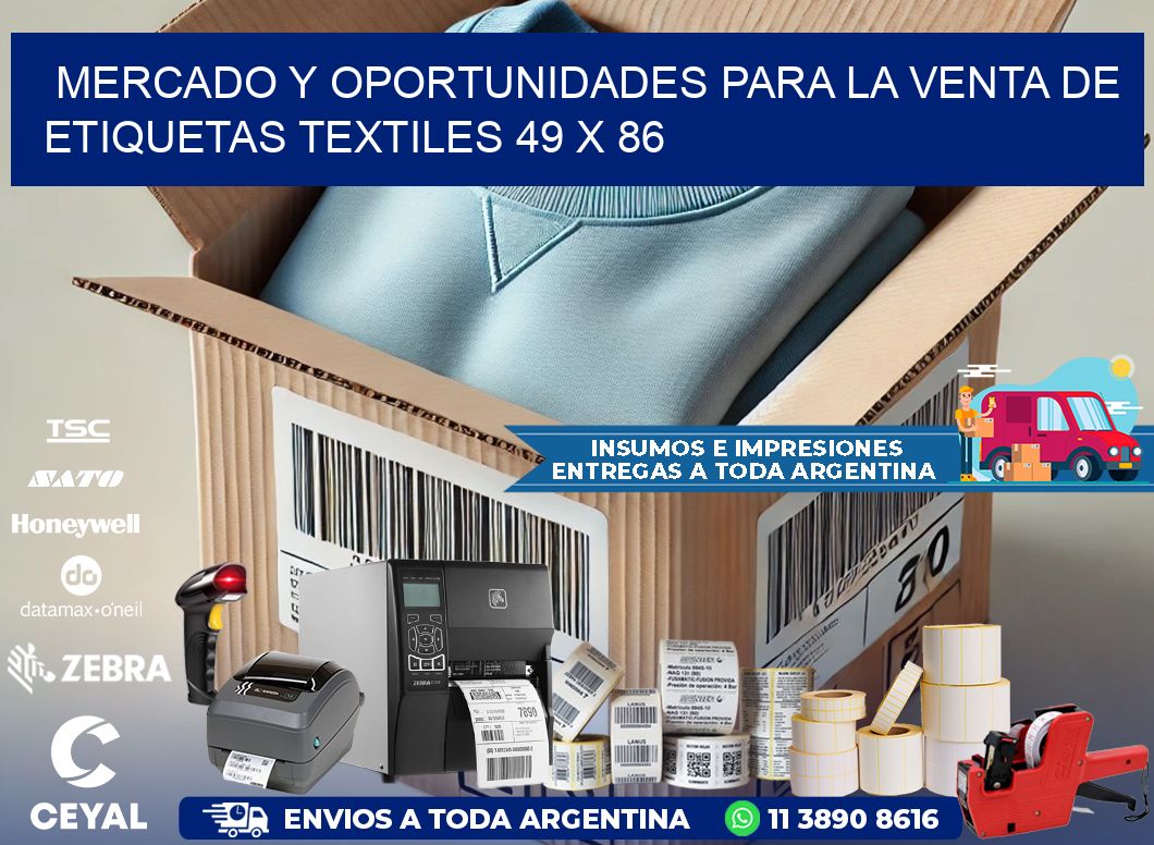 Mercado y Oportunidades para la Venta de Etiquetas Textiles 49 x 86