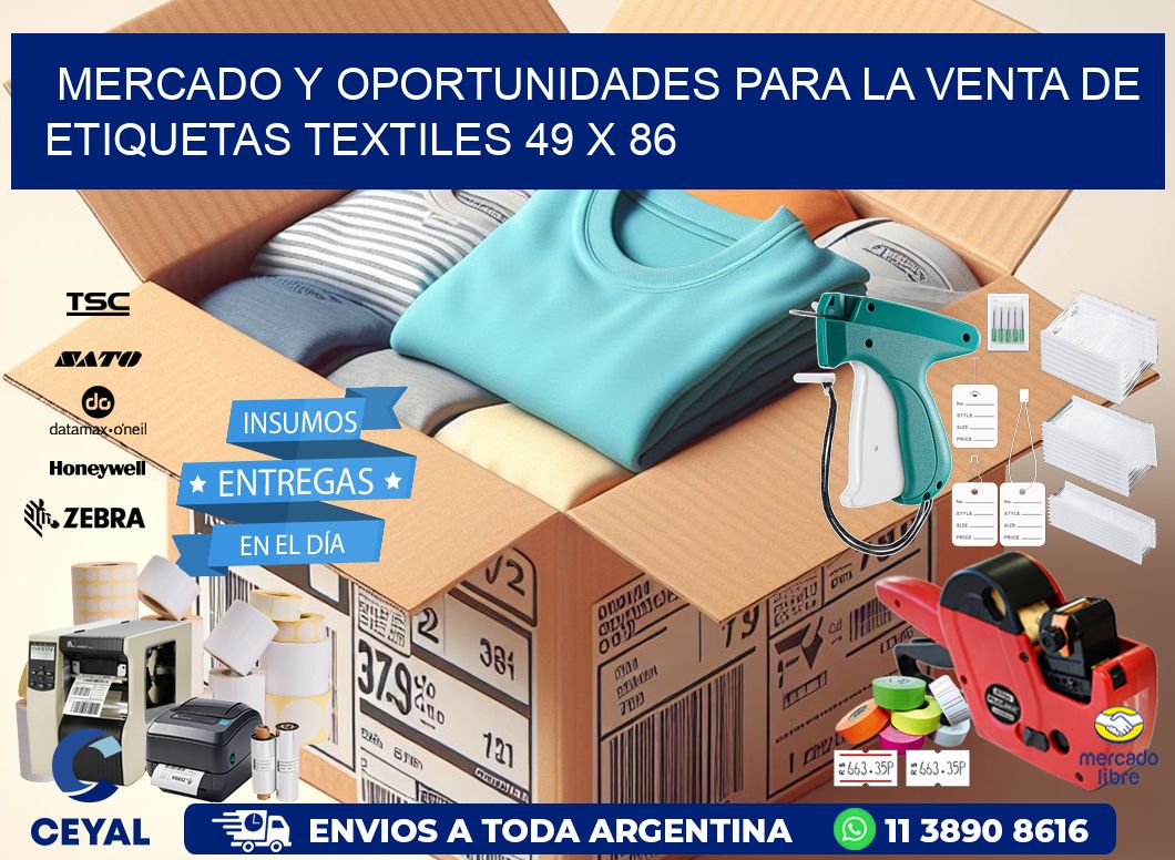 Mercado y Oportunidades para la Venta de Etiquetas Textiles 49 x 86
