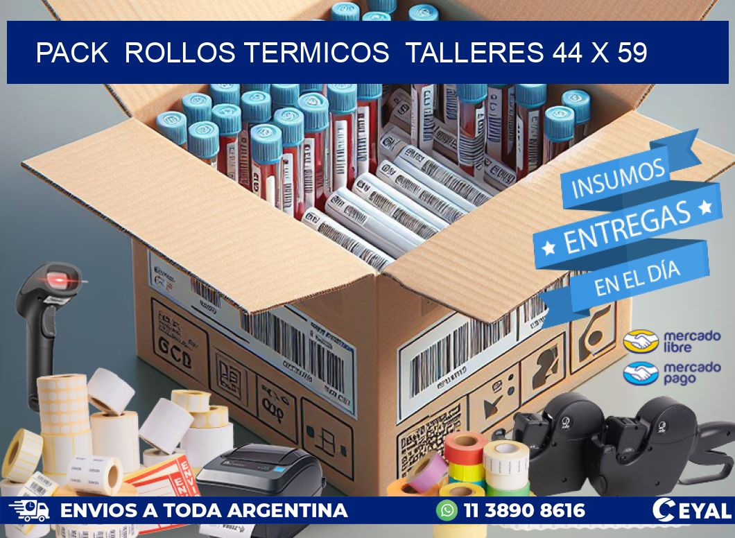 Pack  ROLLOS TERMICOS  TALLERES 44 x 59