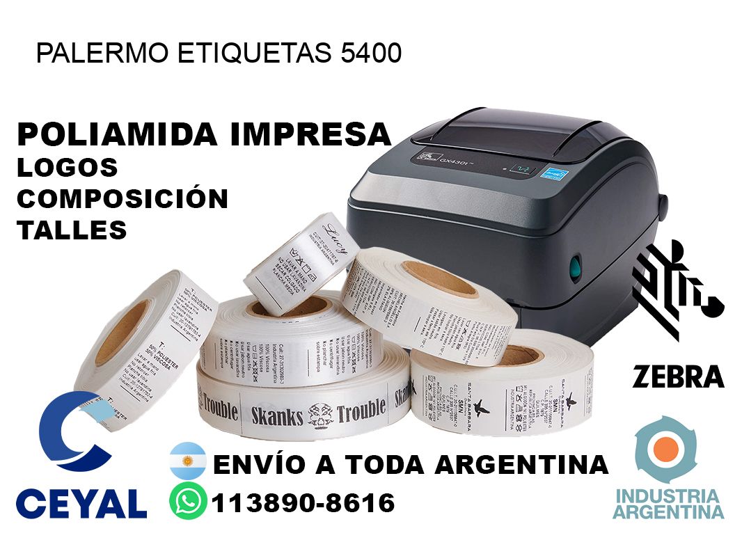 Palermo etiquetas 5400
