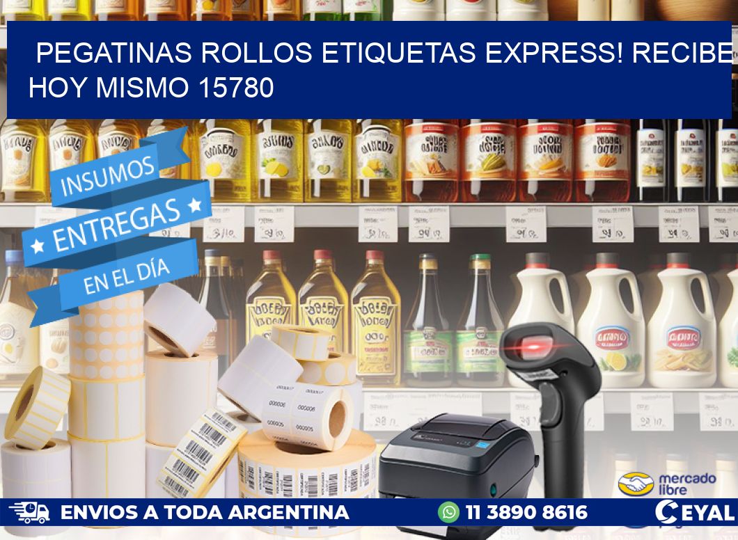 Pegatinas rollos etiquetas Express! Recibe Hoy Mismo 15780
