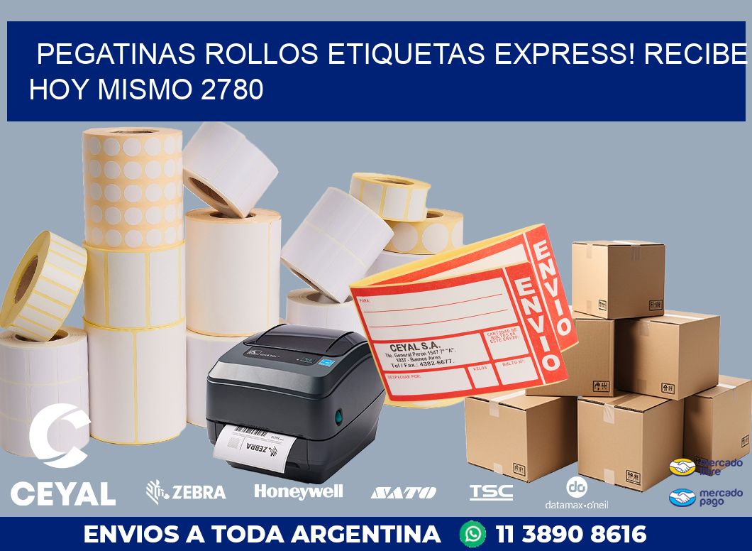 Pegatinas rollos etiquetas Express! Recibe Hoy Mismo 2780