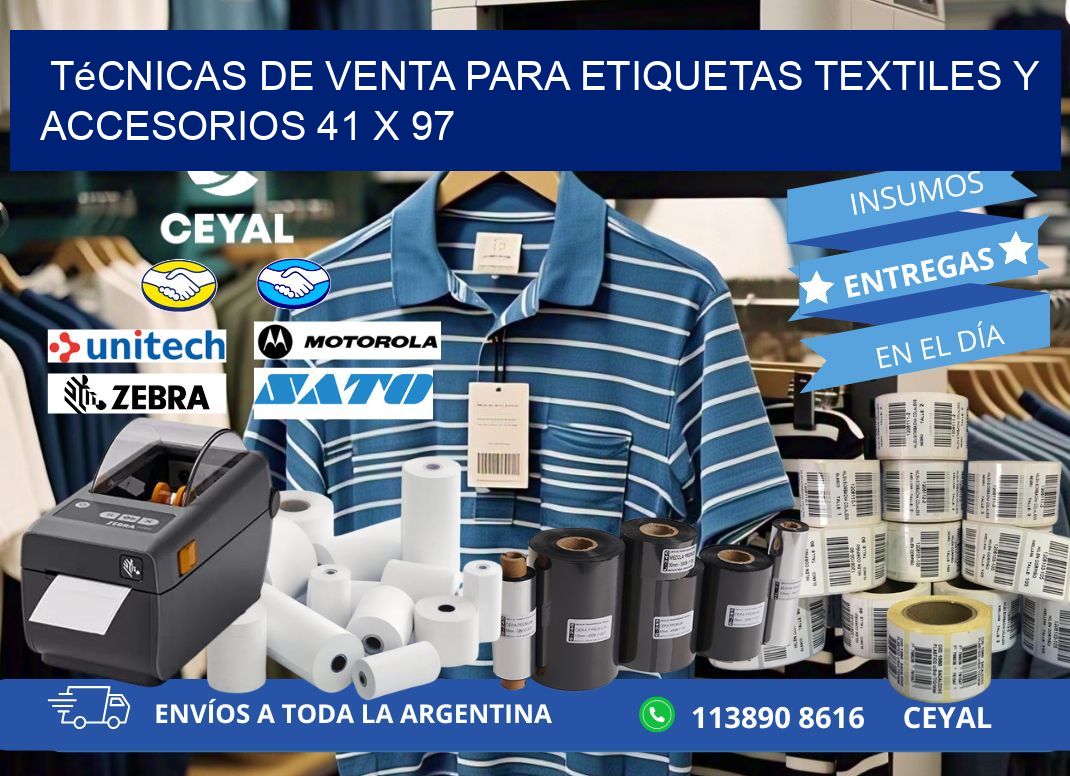 Técnicas de Venta para Etiquetas Textiles y Accesorios 41 x 97