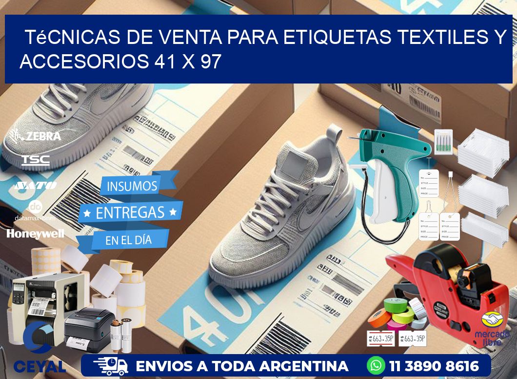 Técnicas de Venta para Etiquetas Textiles y Accesorios 41 x 97
