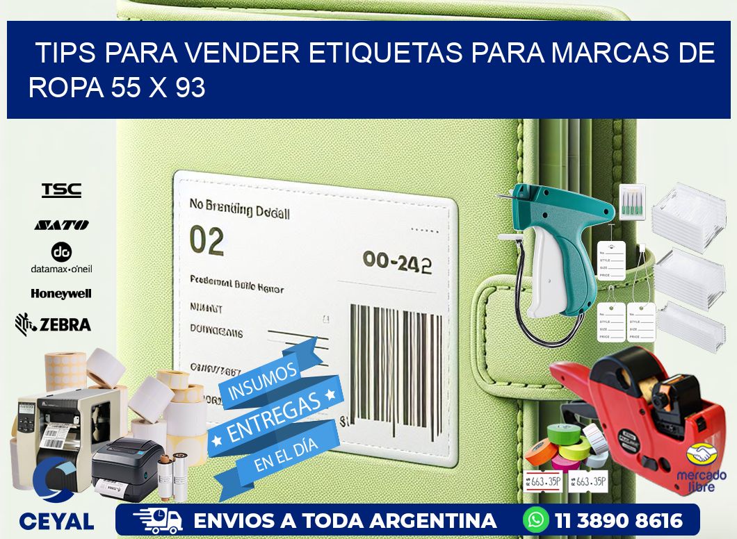Tips para Vender Etiquetas para Marcas de Ropa 55 x 93